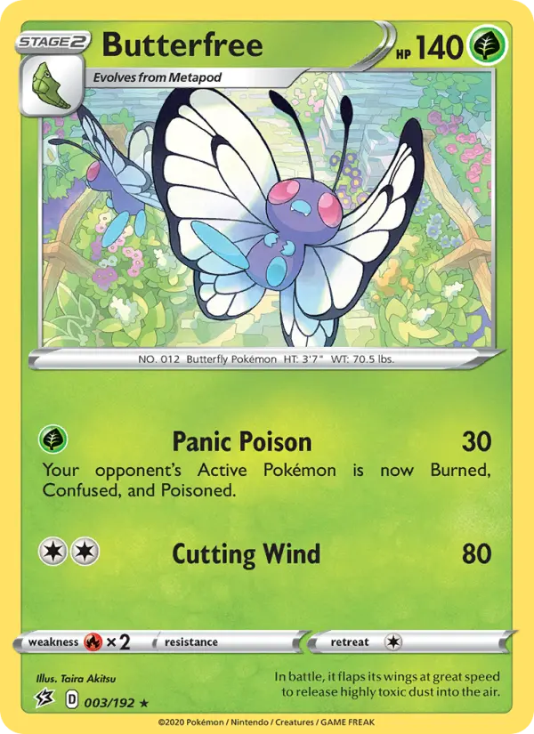 Butterfree, Pokémon card