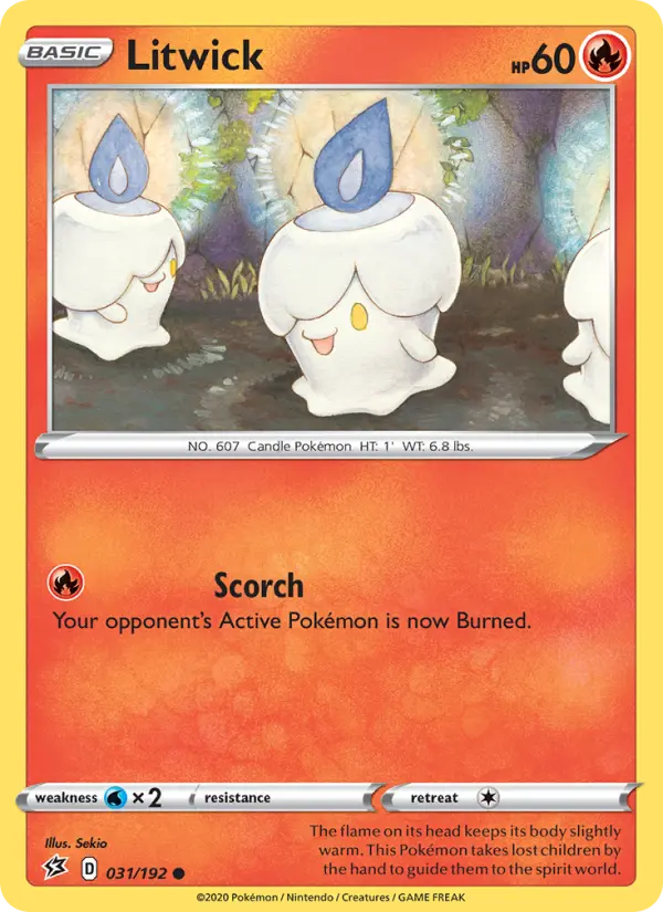 Litwick, Pokémon card