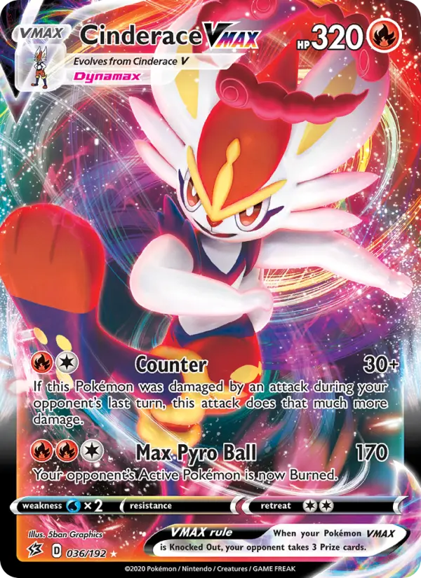 Cinderace VMAX, Pokémon card