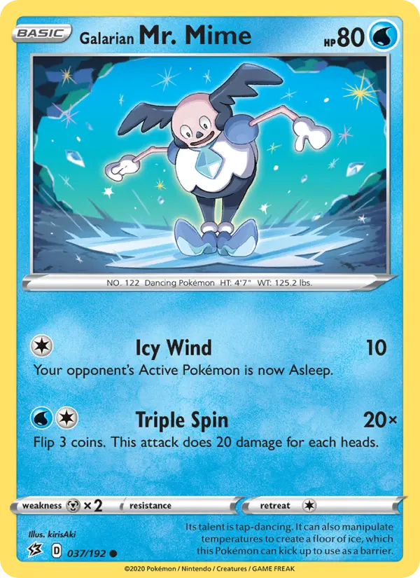Galarian Mr. Mime, Pokémon card