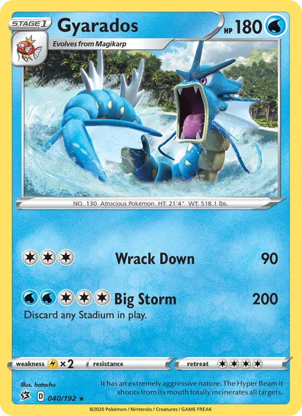 Gyarados, Pokémon card