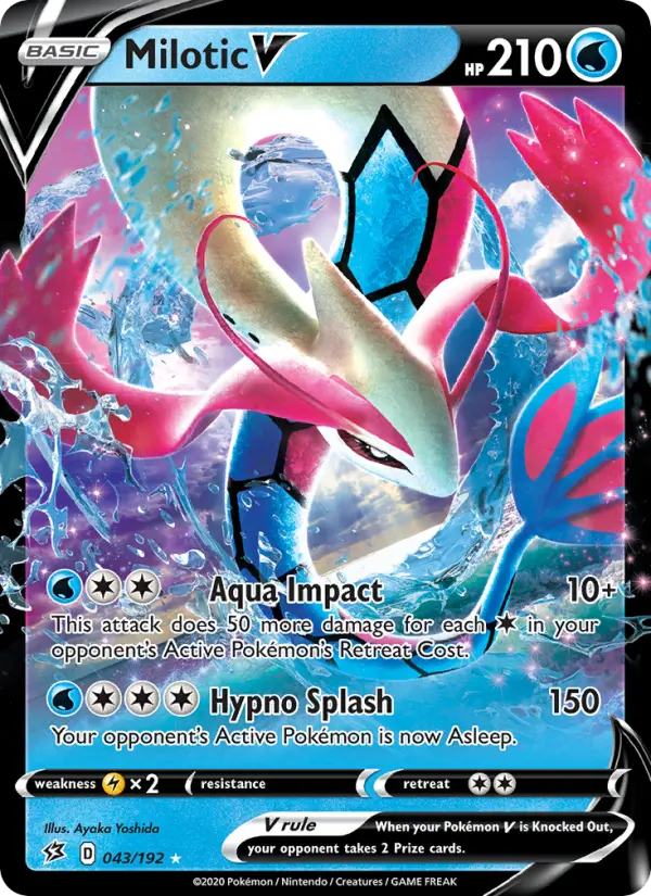 Milotic V, Pokémon card