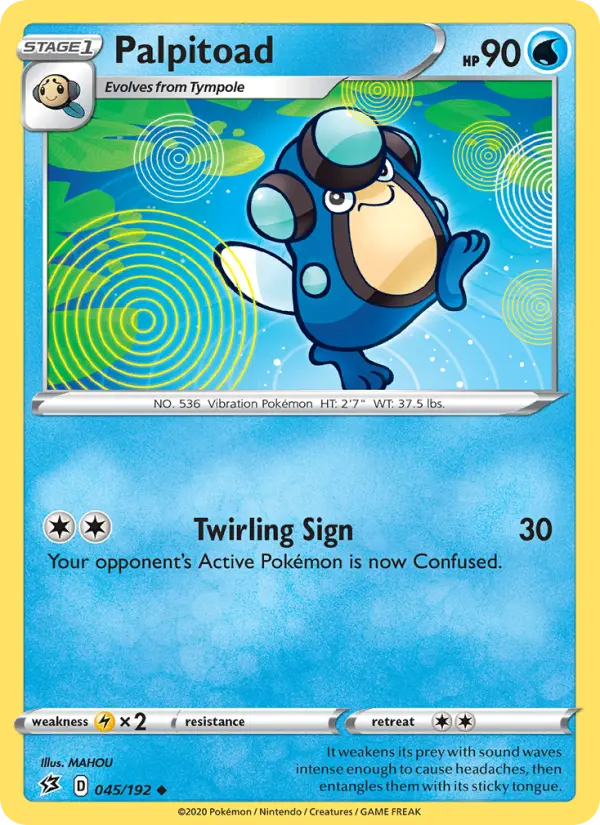 Palpitoad, Pokémon card
