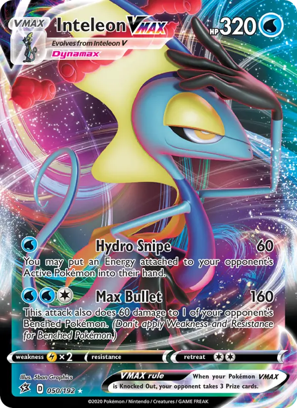 Inteleon VMAX, Pokémon card