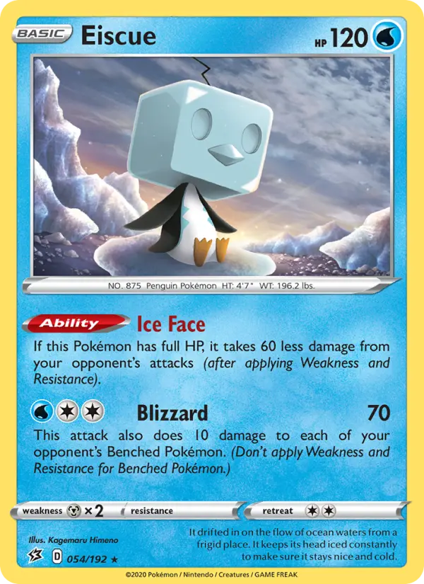 Eiscue, Pokémon card