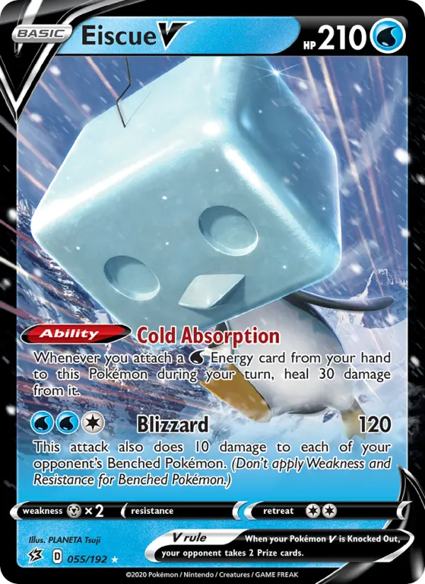 Eiscue V, Pokémon card