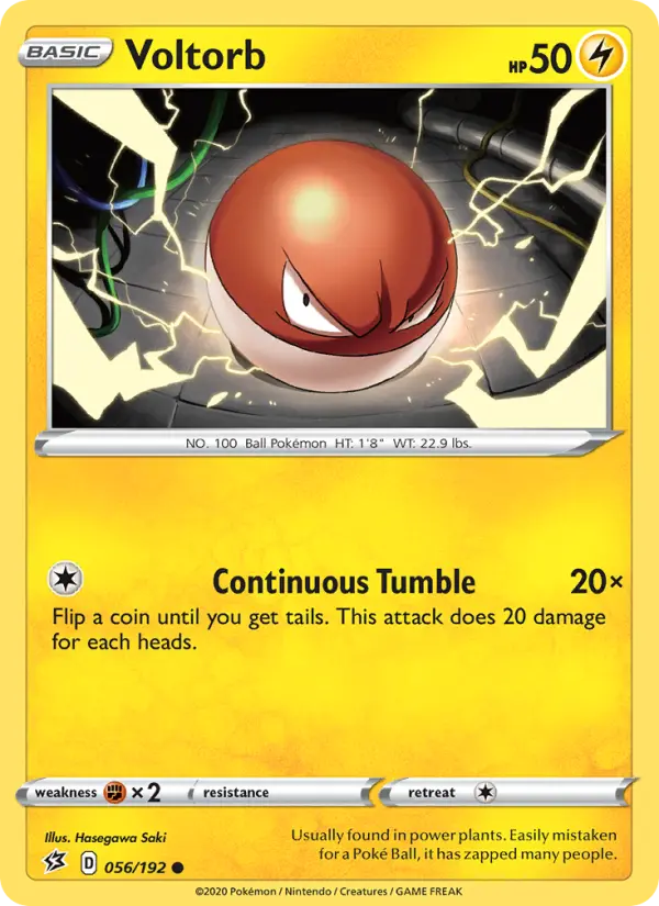 Voltorb, Pokémon card