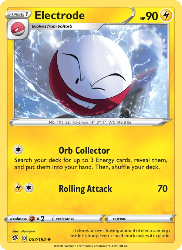 Electrode, Pokémon card