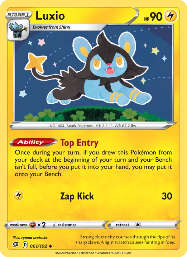 Luxio, Pokémon card