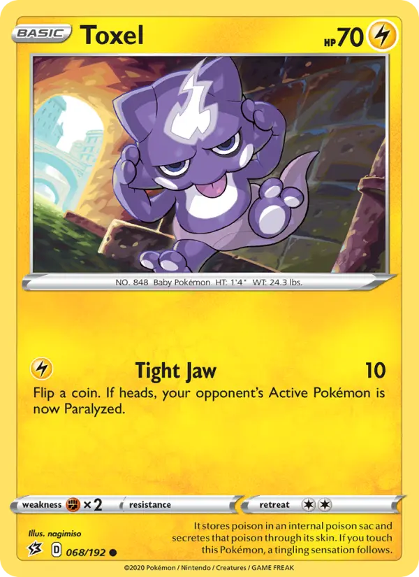 Toxel, Pokémon card