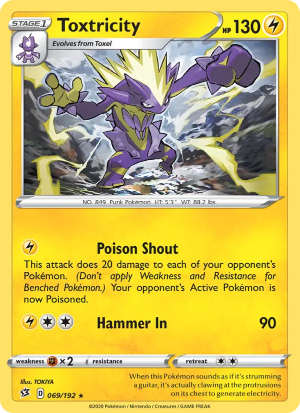 Toxtricity, Pokémon card
