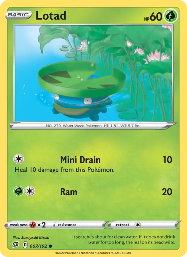 Lotad, Pokémon card
