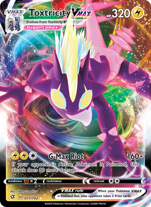 Toxtricity VMAX, Pokémon card