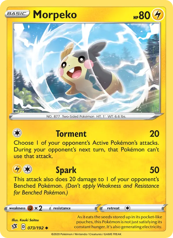 Morpeko, Pokémon card
