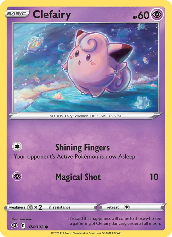 Clefairy, Pokémon card