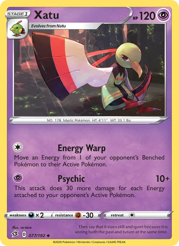 Xatu, Pokémon card