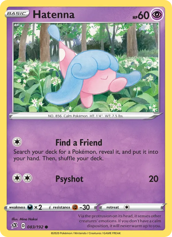 Hatenna, Pokémon card