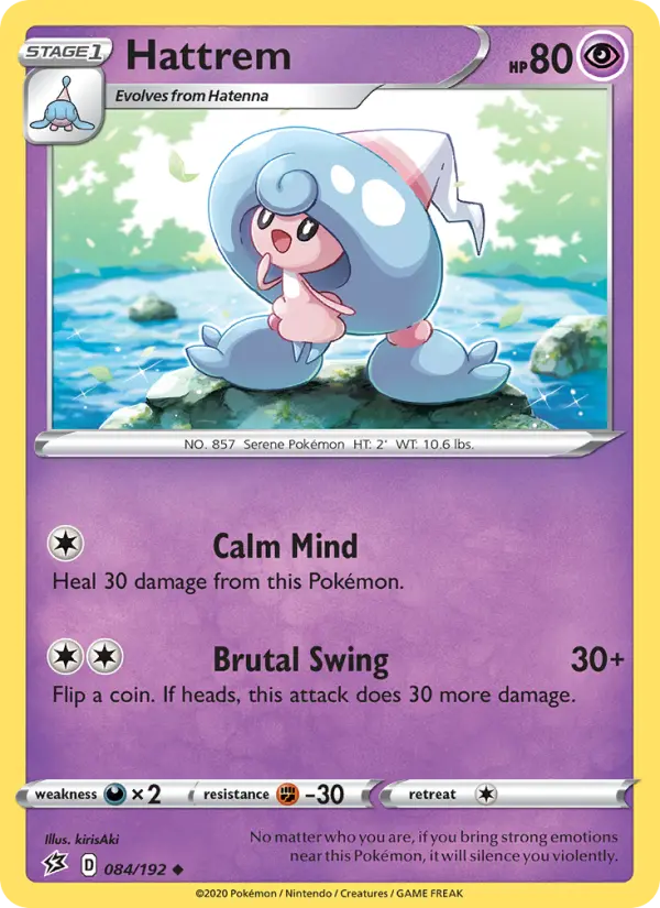 Hattrem, Pokémon card