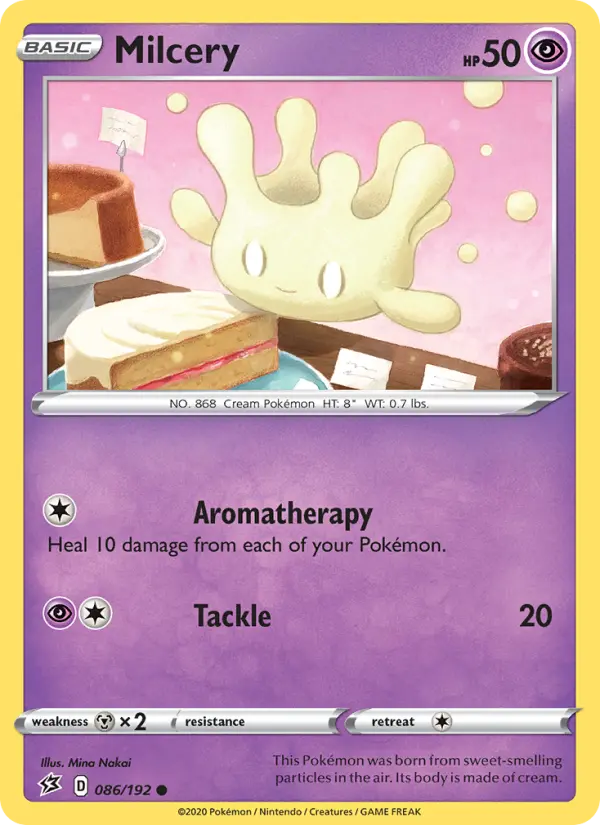 Milcery, Pokémon card