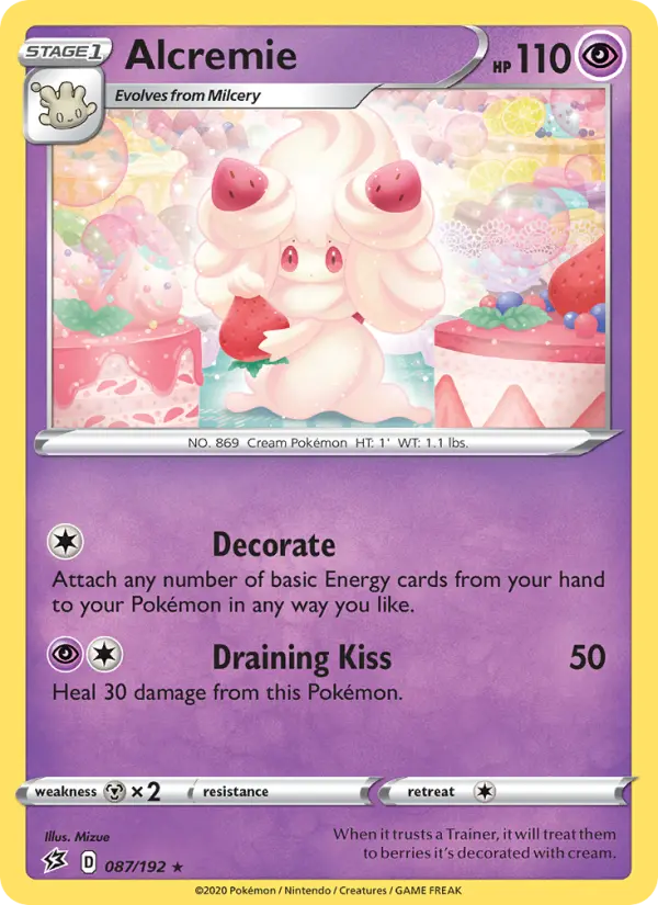 Alcremie, Pokémon card