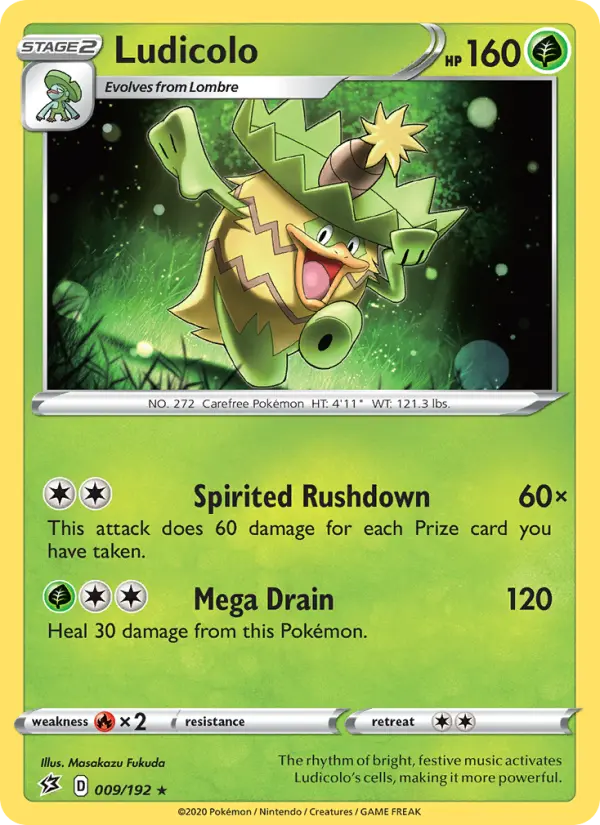 Ludicolo, Pokémon card