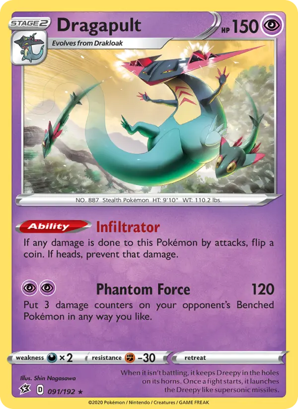 Dragapult, Pokémon card