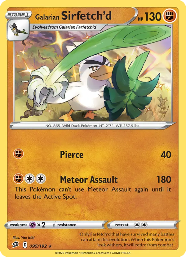 Galarian Sirfetch'd, Pokémon card