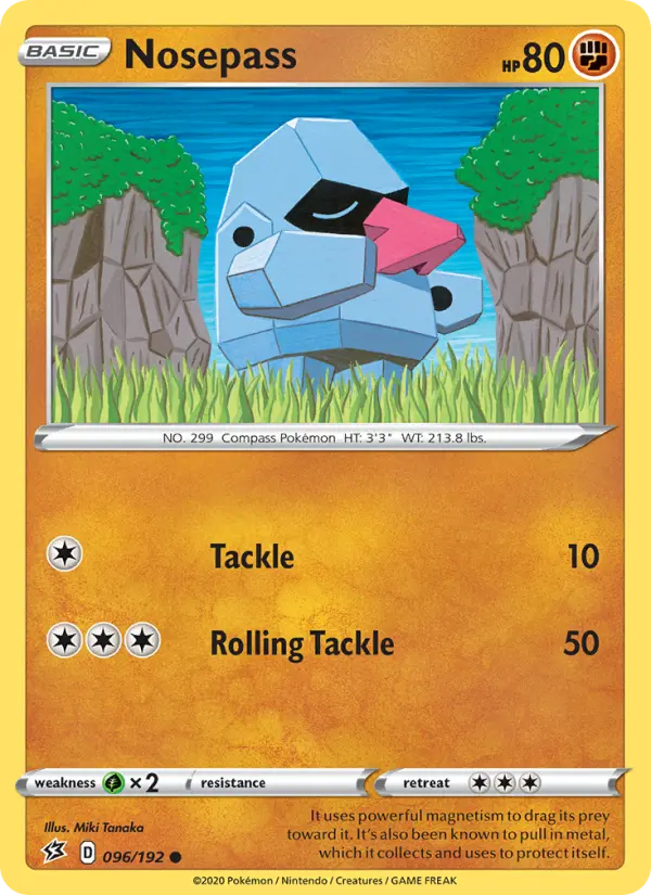 Nosepass, Pokémon card