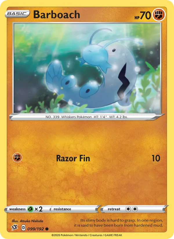 Barboach, Pokémon card