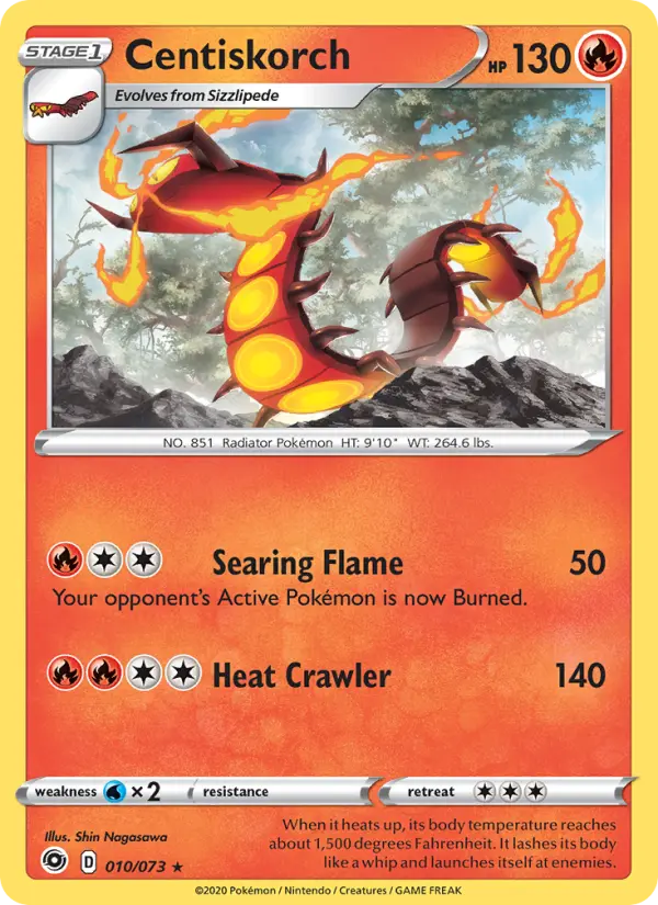Centiskorch, Pokémon card