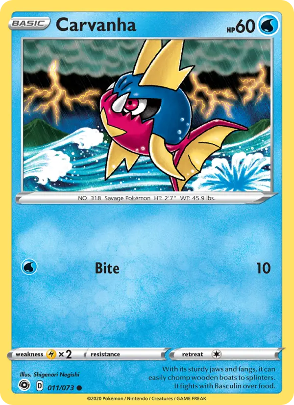 Carvanha, Pokémon card