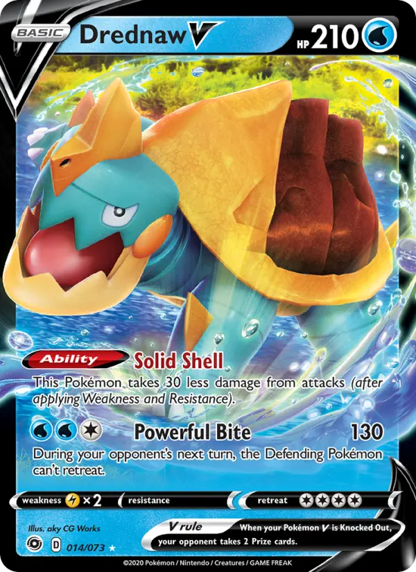 Drednaw V, Pokémon card