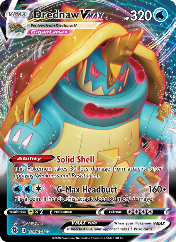 Drednaw VMAX, Pokémon card