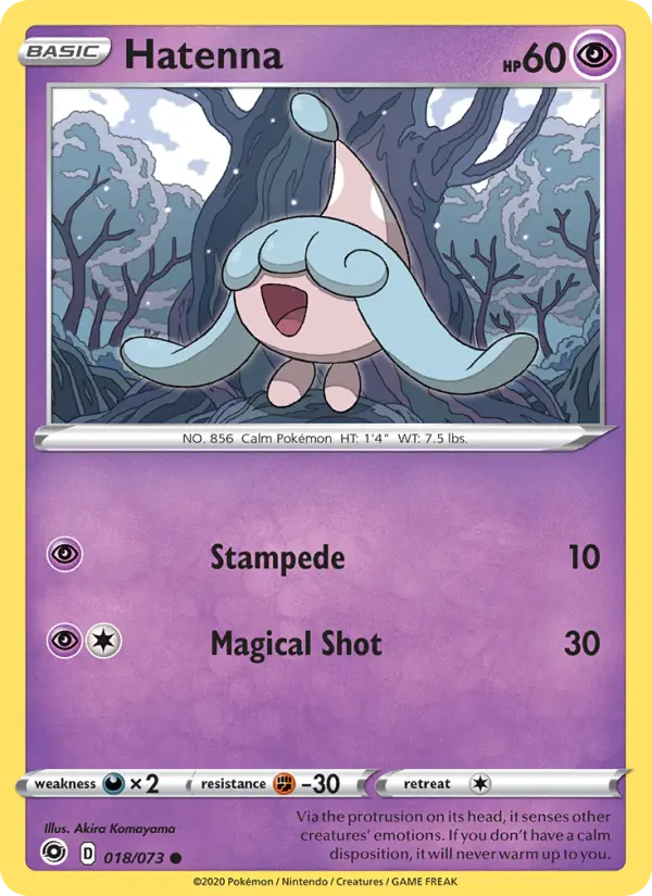 Hatenna, Pokémon card
