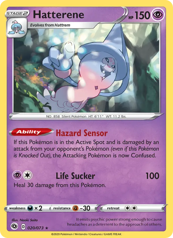 Hatterene, Pokémon card