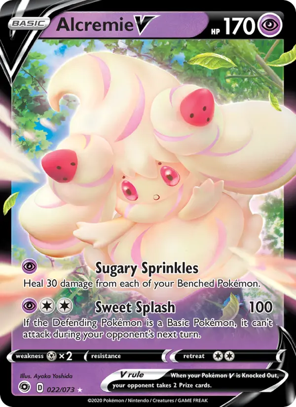 Alcremie V, Pokémon card
