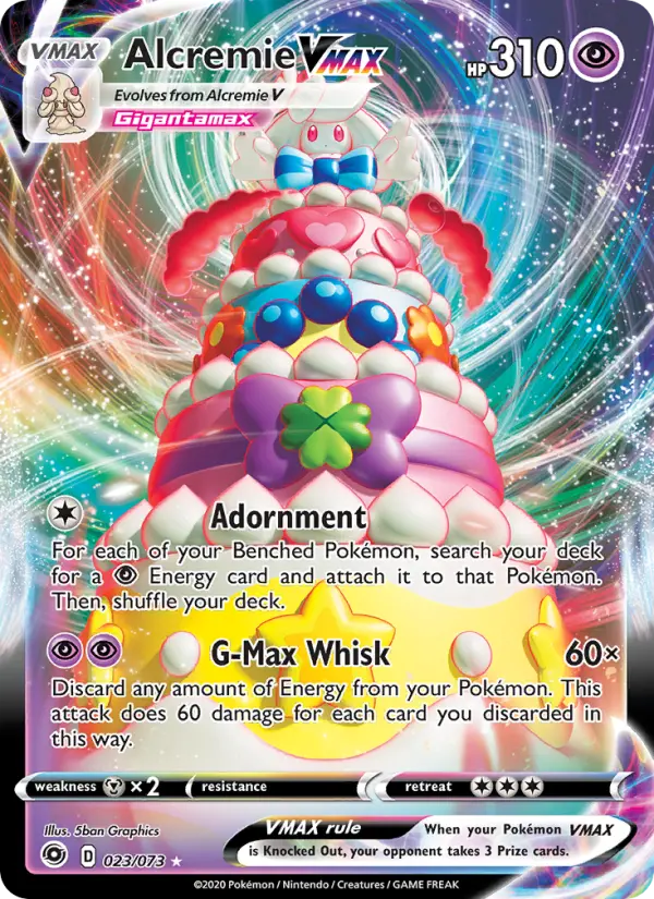Alcremie VMAX, Pokémon card