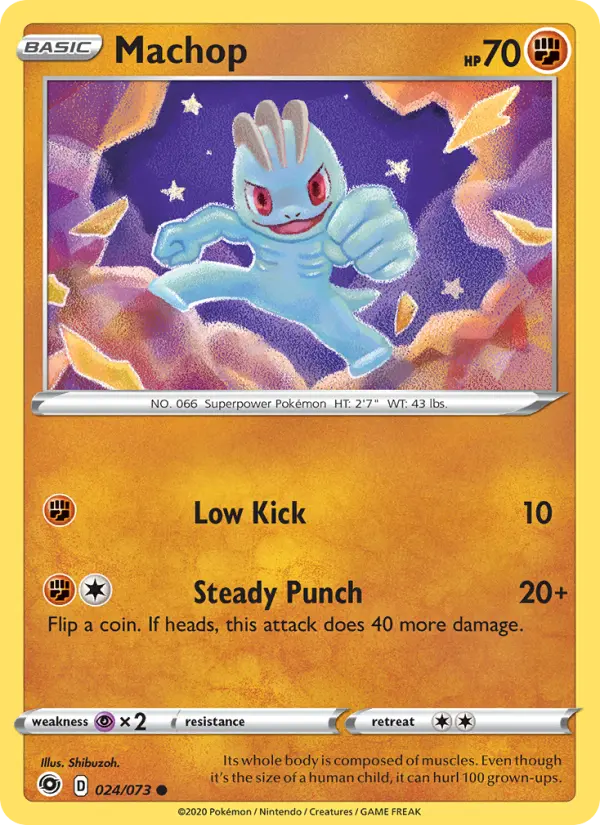Machop, Pokémon card