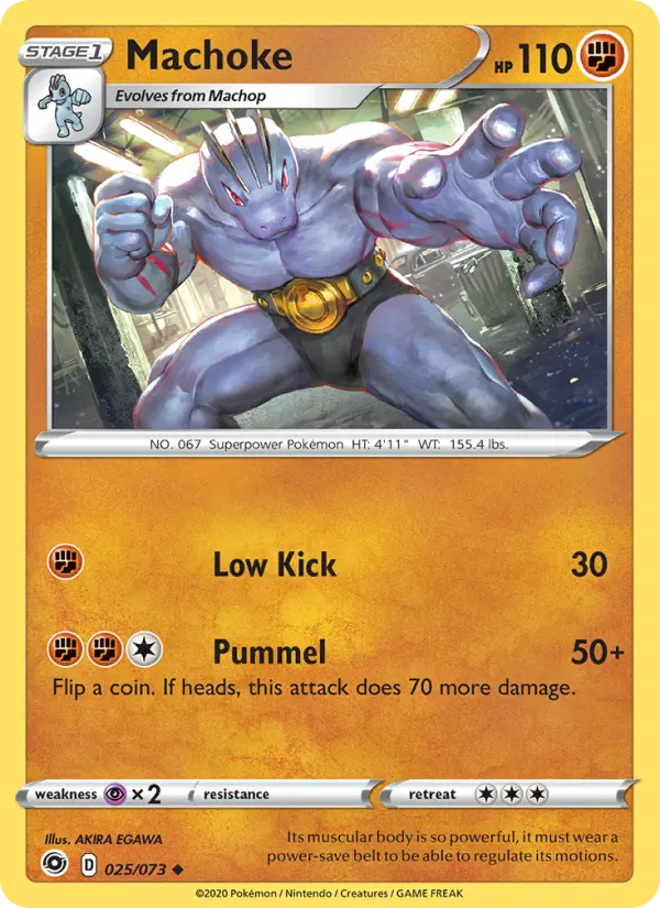 Machoke, Pokémon card