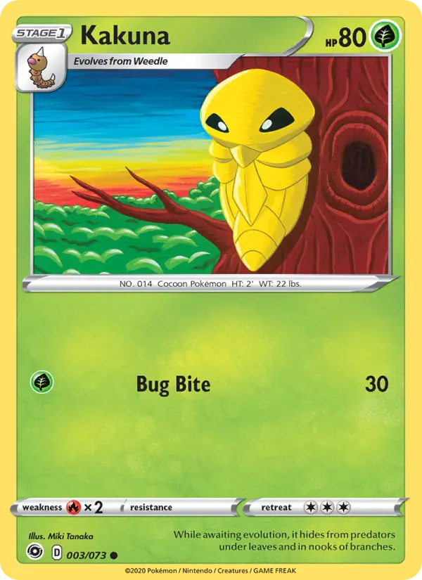 Kakuna, Pokémon card