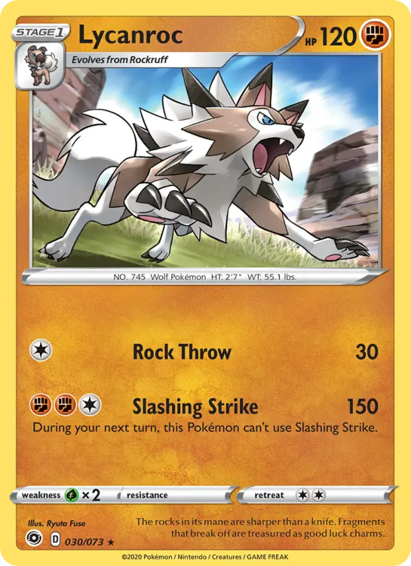 Lycanroc, Pokémon card