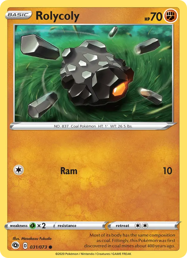 Rolycoly, Pokémon card
