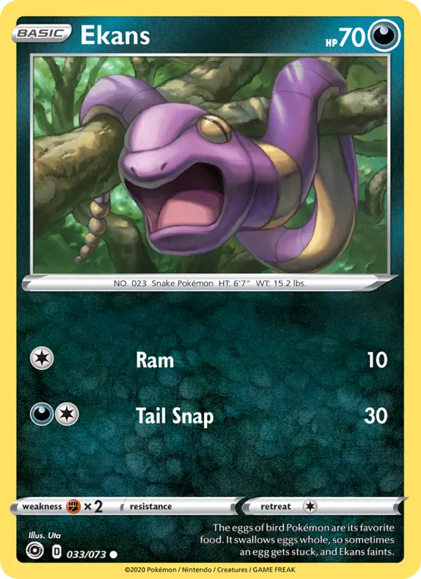 Ekans, Pokémon card