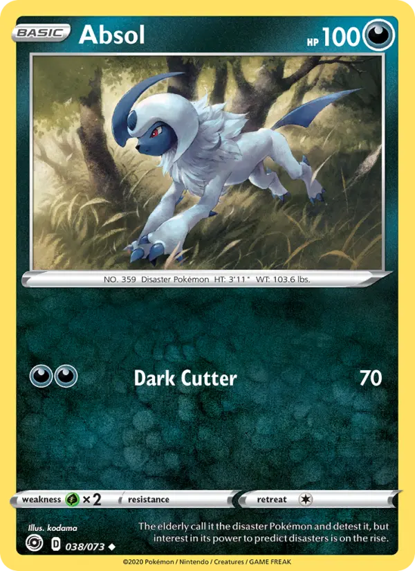 Absol, Pokémon card
