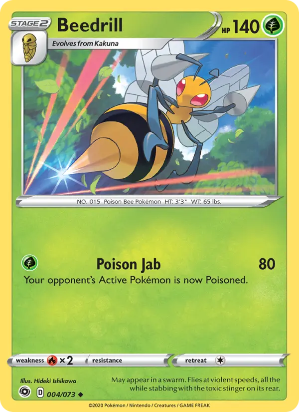 Beedrill, Pokémon card