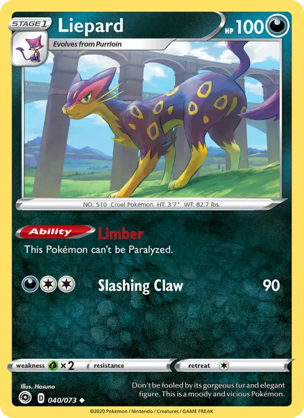 Liepard, Pokémon card