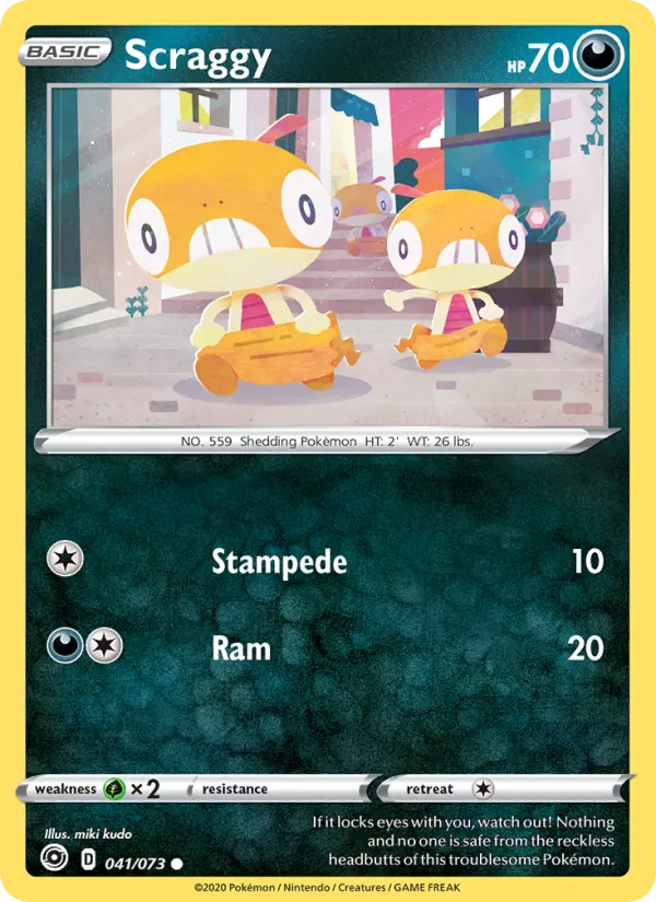 Scraggy, Pokémon card