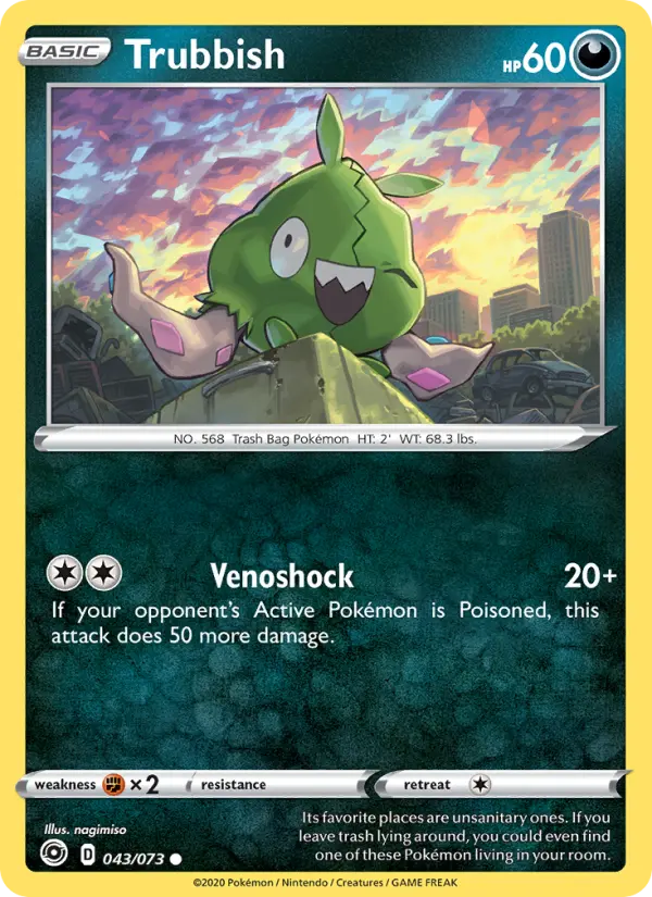 Trubbish, Pokémon card