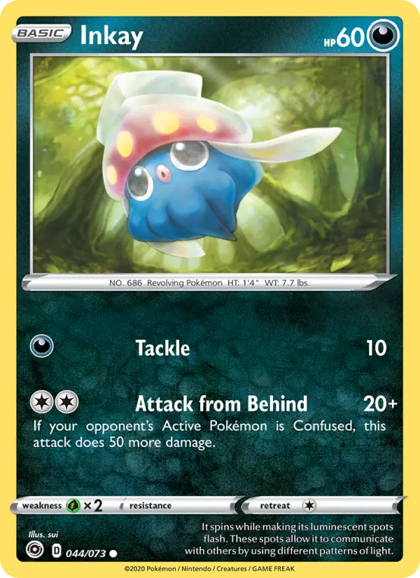 Inkay, Pokémon card