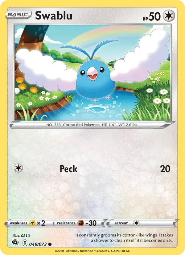 Swablu, Pokémon card